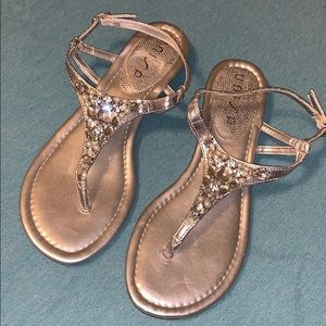 Silver sandals